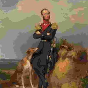 Man With A Dog Portrait